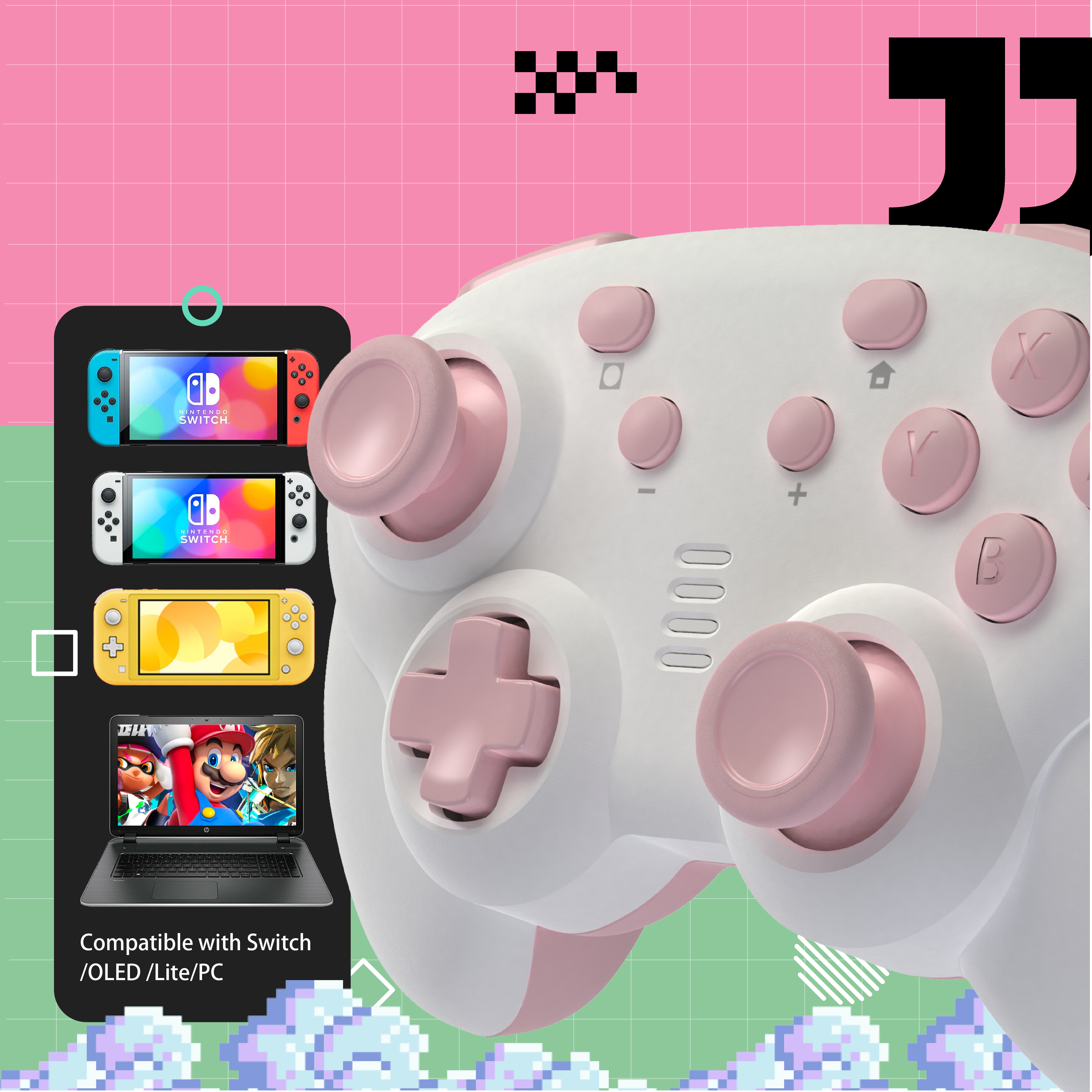 TurbX Mini Mate Wireless Gaming Controller for Nintendo Switch & PC_Intuitive-Plug-and-Play-Connectivity-turbx-mini-mate-wireless-gaming-controller