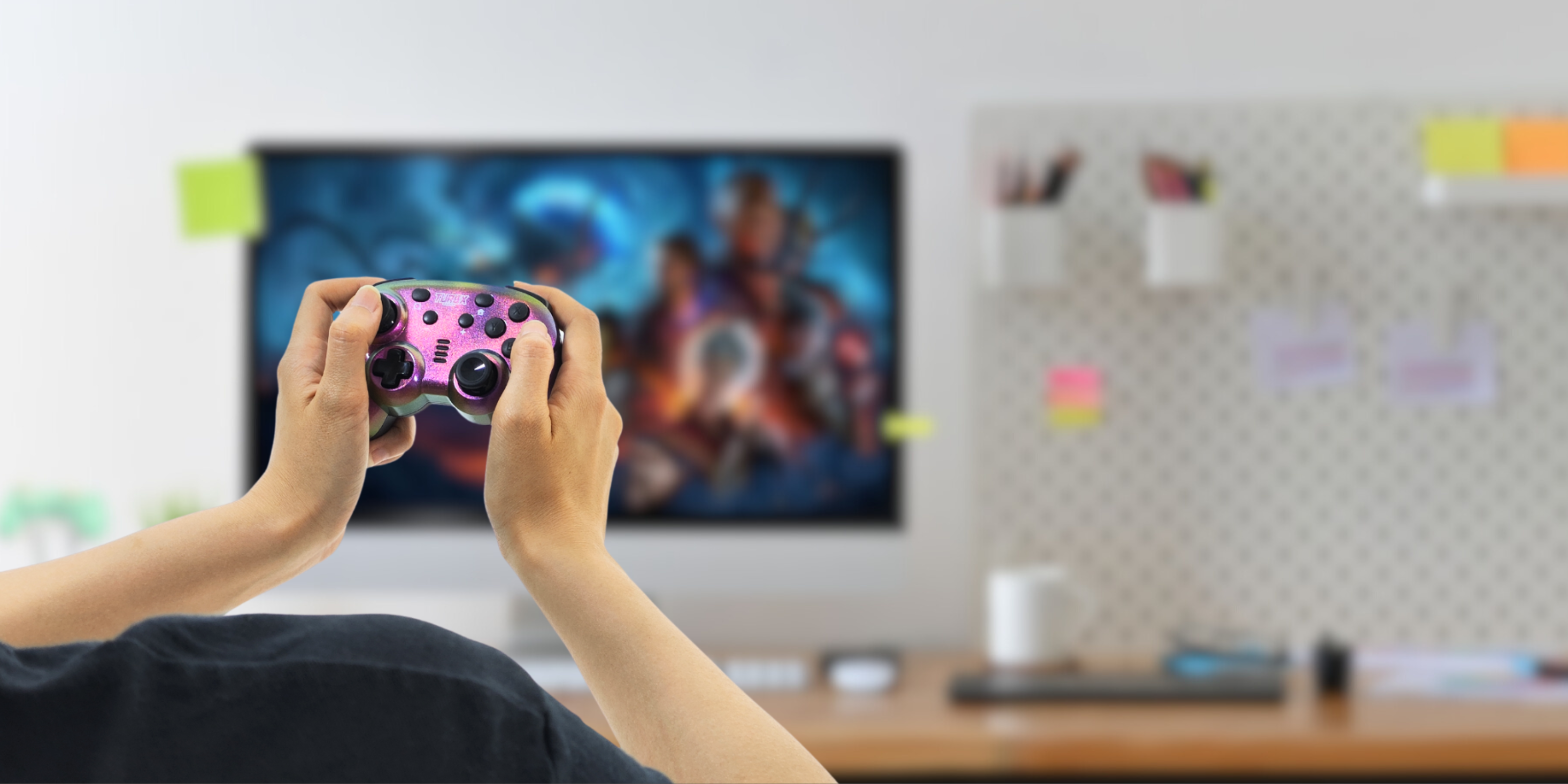 TurbX Prism Shift Mini Wireless Gaming Controller for iPhone, Android, Switch, and PC_MINI-Portable-turbx-prism-shift-mini-wireless-gaming-controller