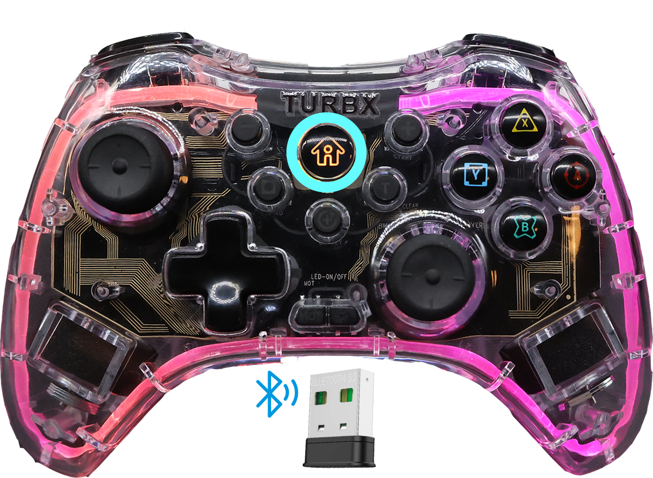 PC Wired Mode-bluetooth-USB-USBC-TurbX Quick Use Guide: How to quickly connect with Android_TurbX-PS5-Nintendo-Switch-Wireless-Gaming-Controller_1_How-to-use-user-guide-manual-Cross-platform-Gaming-Controller-Gamepad-Mobile-gamer-Steam-Epic-video-Game-store-Multi-Pla